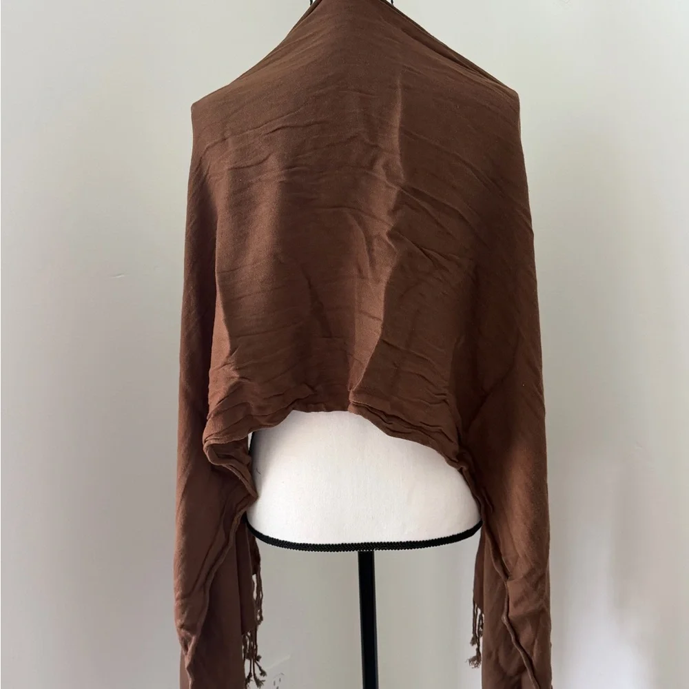 N/A scarf adding brown
