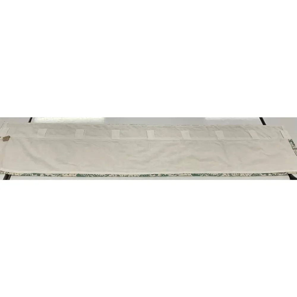 April & Olive Axminster Cotton Valance Floral Tailored Window 72X16 Machine Wash