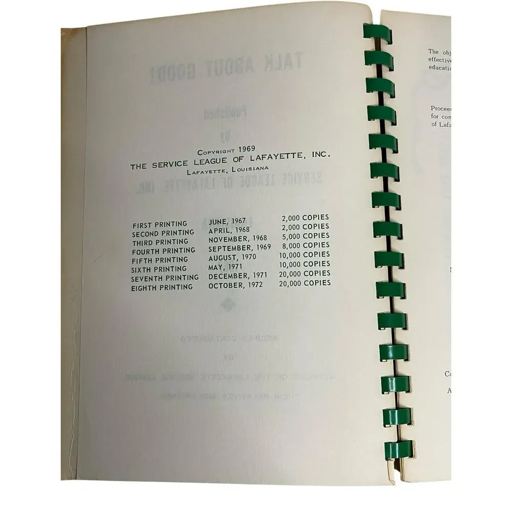Louisiana Service League vintage cookbook