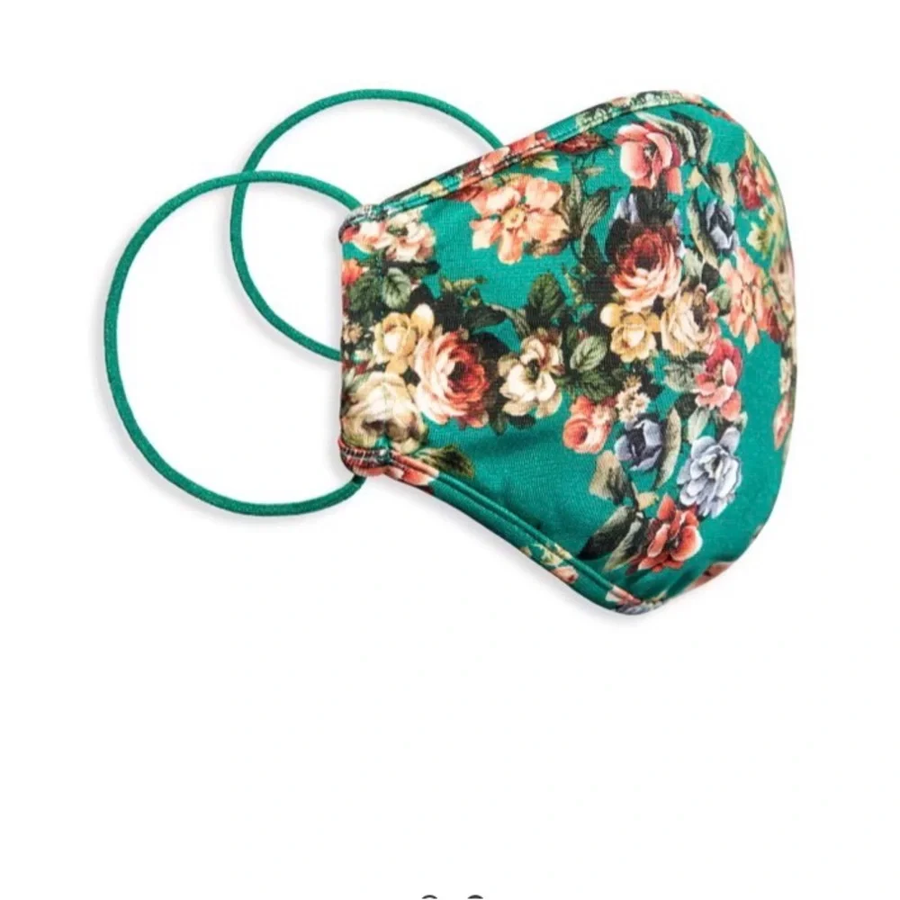 3 for $13 Bundle & Save. Alice + Olivia Floral Face Mask w/elastic ear loops.