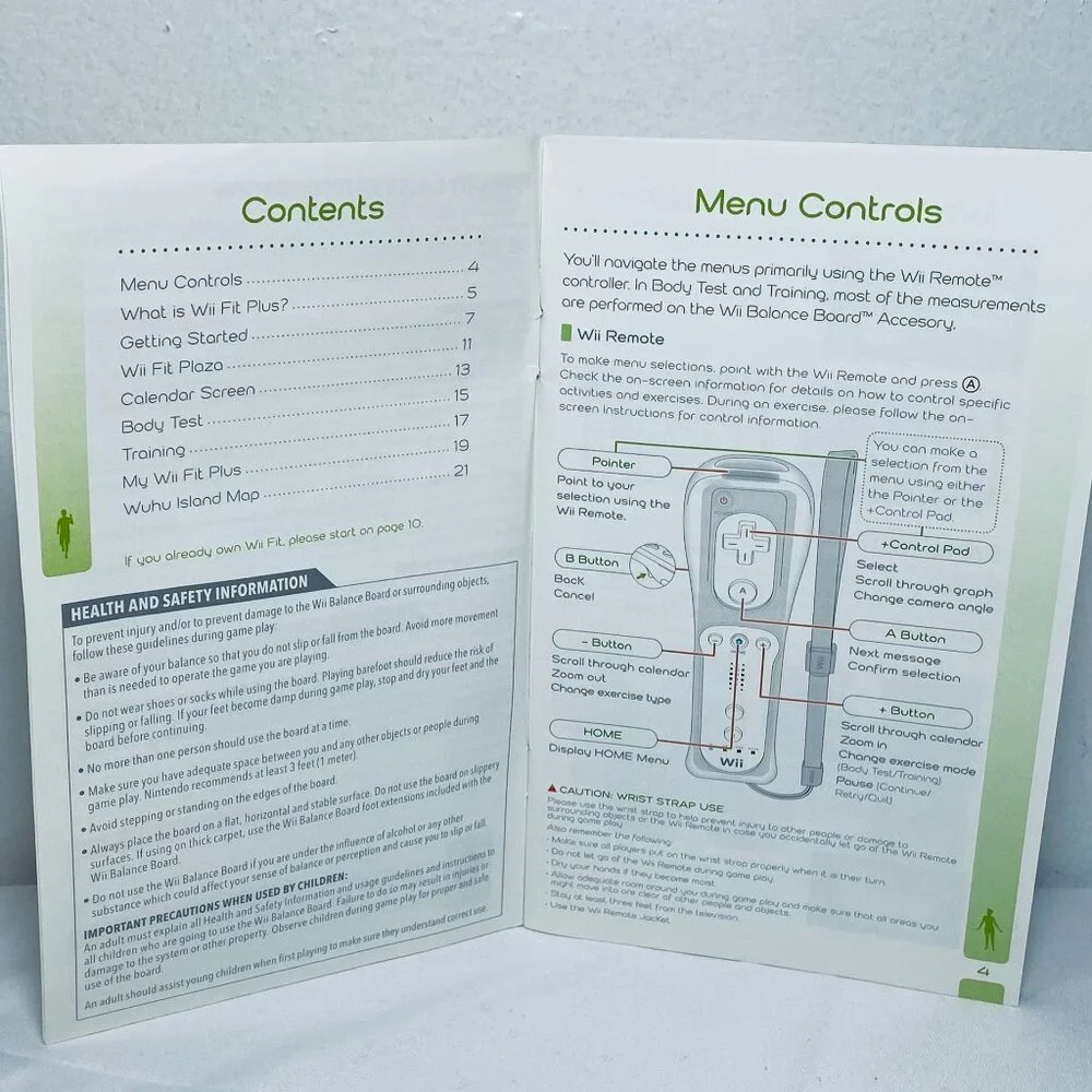 Nintendo instruction booklet