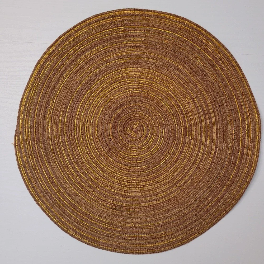 Set Of 4 Round Woven 15