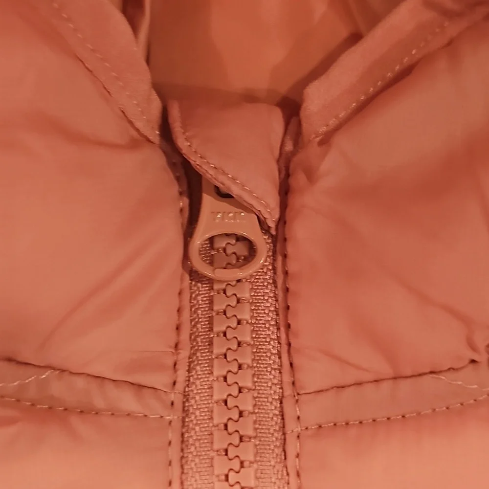 V Toddler Girls Puffer Jacket - Peach 3T NWT