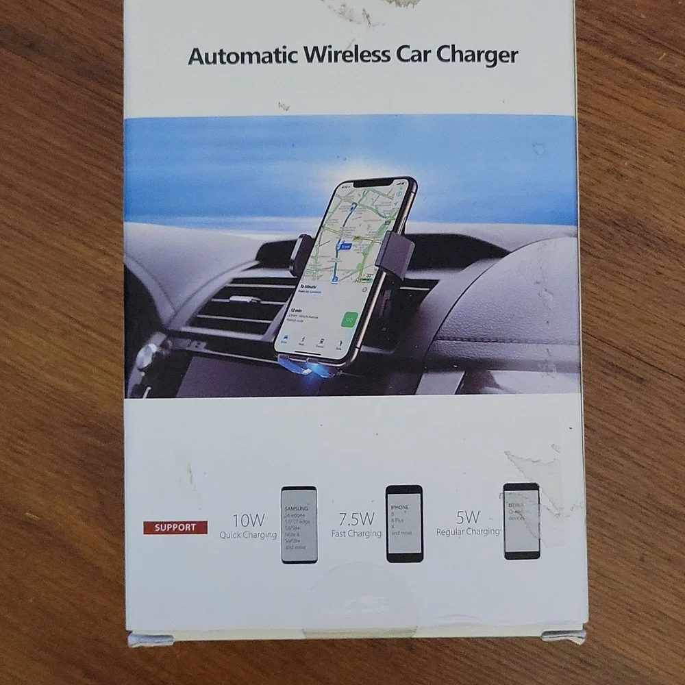 Automatic Wireless Car Charger 10W Quick charge 7.5W Fast 5W Regular New…