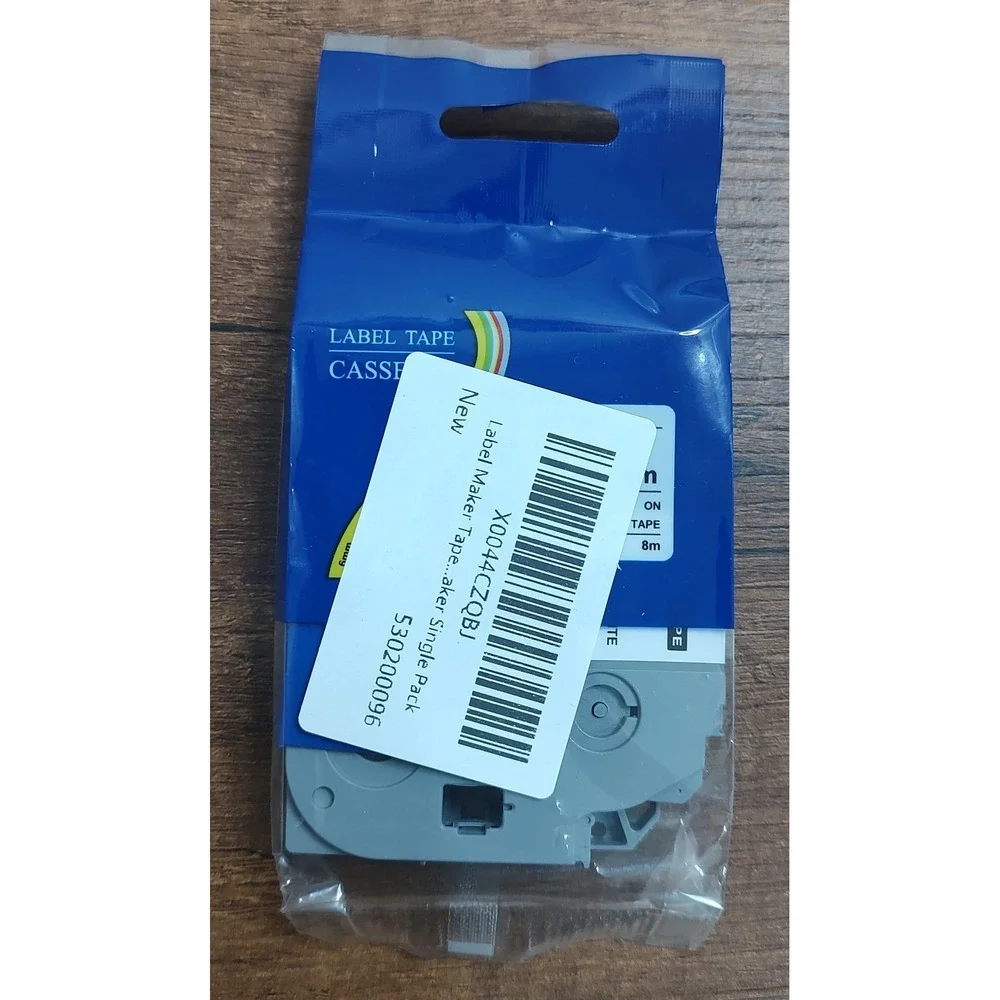 Label Tape Cassette Laminated 12mm, TZc-231 NEW Sealed Unbranded B19