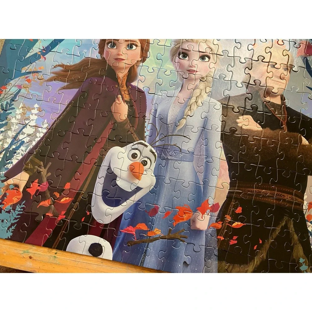 Disney Frozen 2 Movie ~199 Piece Metallic Foil Puzzle ELSA, ANNA, Kristoff