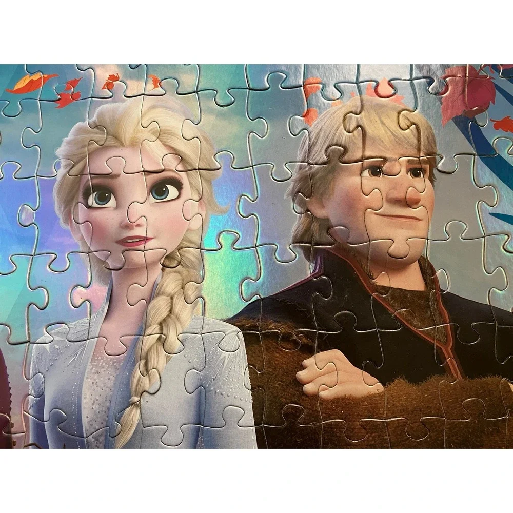 Disney Frozen 2 Movie ~199 Piece Metallic Foil Puzzle ELSA, ANNA, Kristoff
