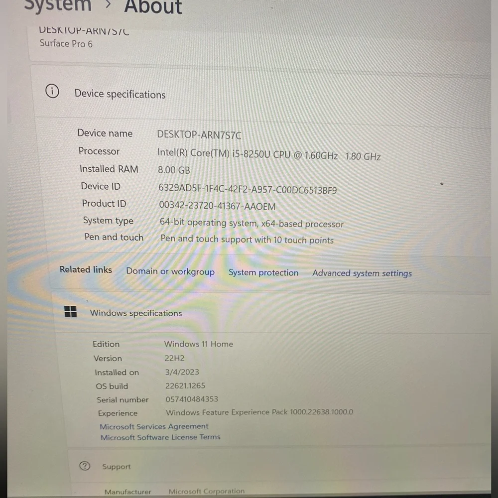 Microsoft Surface Pro 6 - Tablet - Intel Core i5 - 8250U