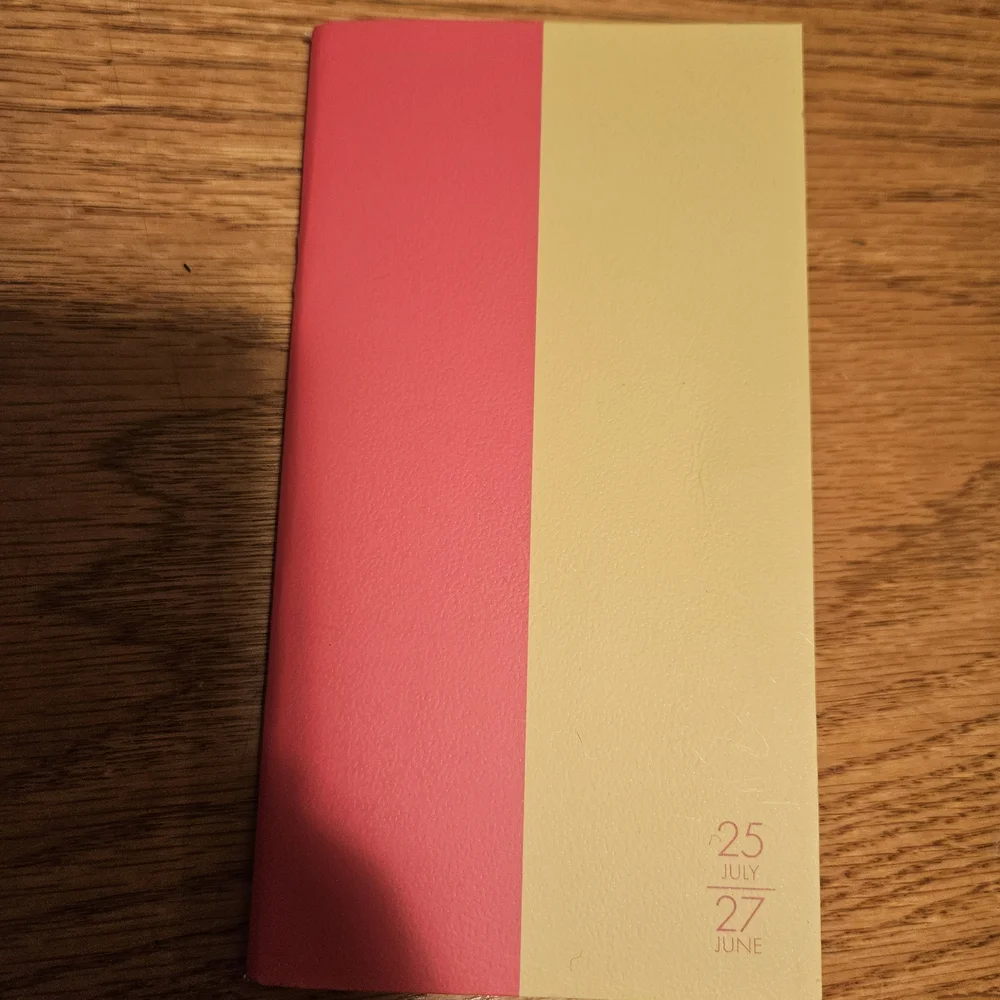 2025 July - 2027 June Red And Yellow Monthly Planner - Paper Trail