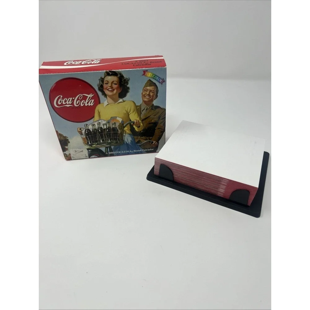 NIB 2003 Coca-Cola Brand Desk Calendar Full Color Advertising Company History