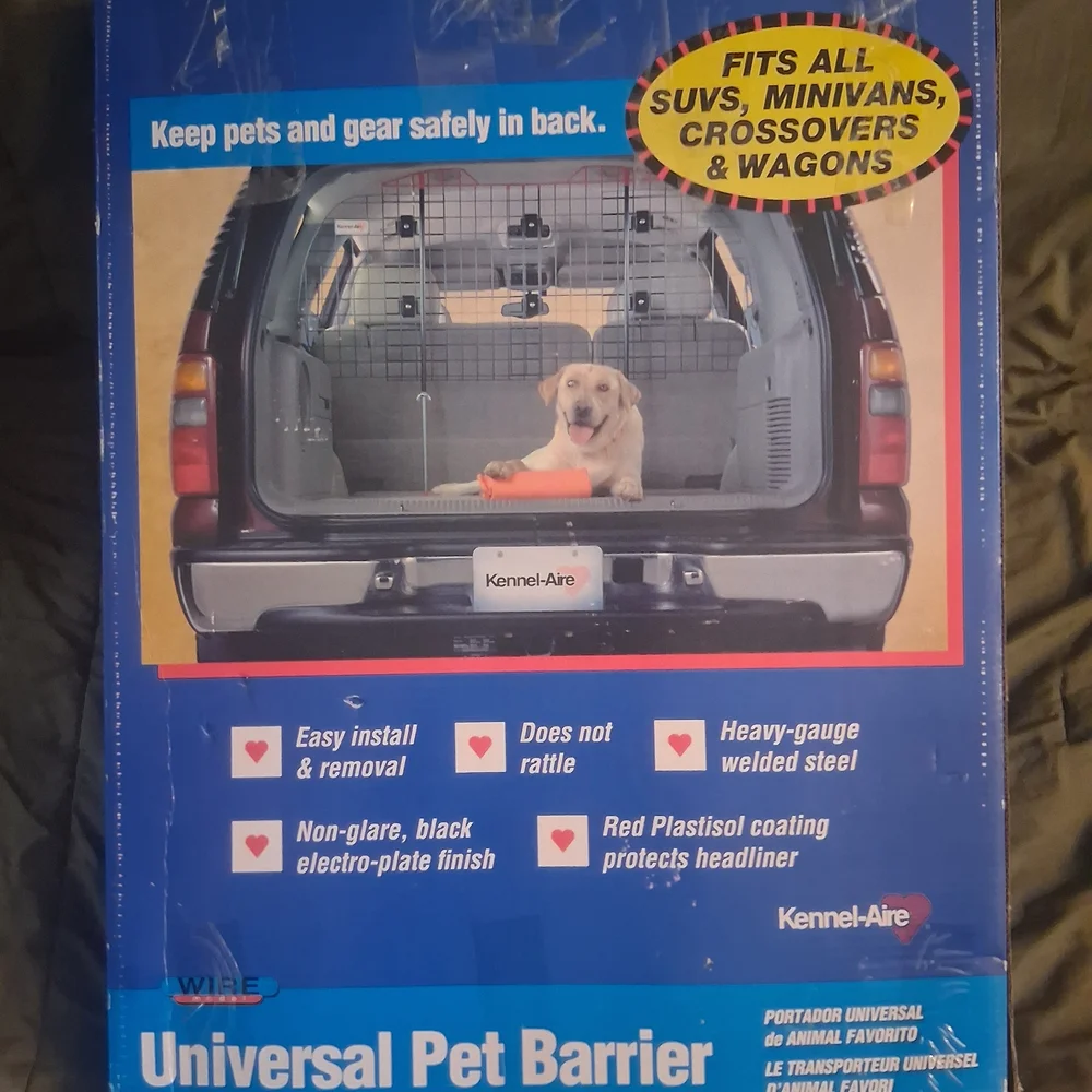 Universal Wire Vehicle Barrier from Kennel-Aire