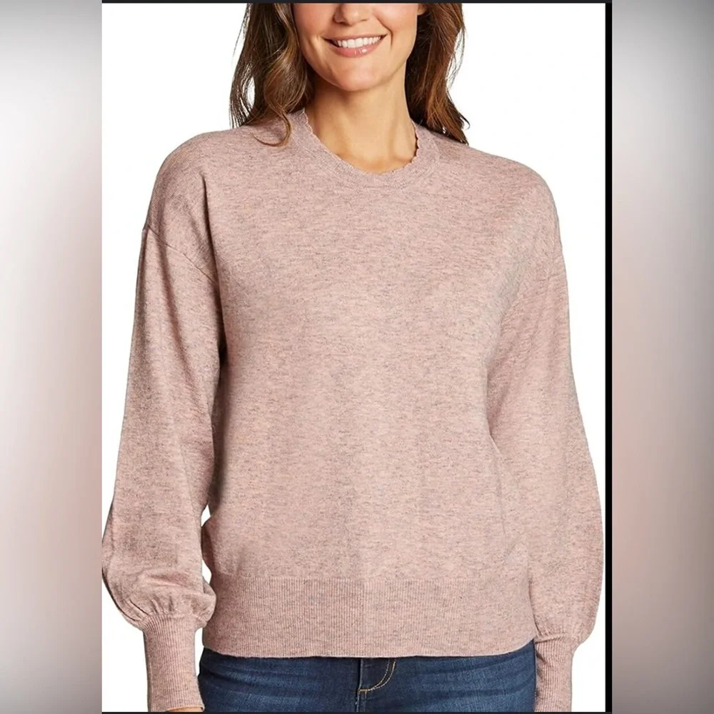 D2- large pink sweater size L ELLA MOSS
