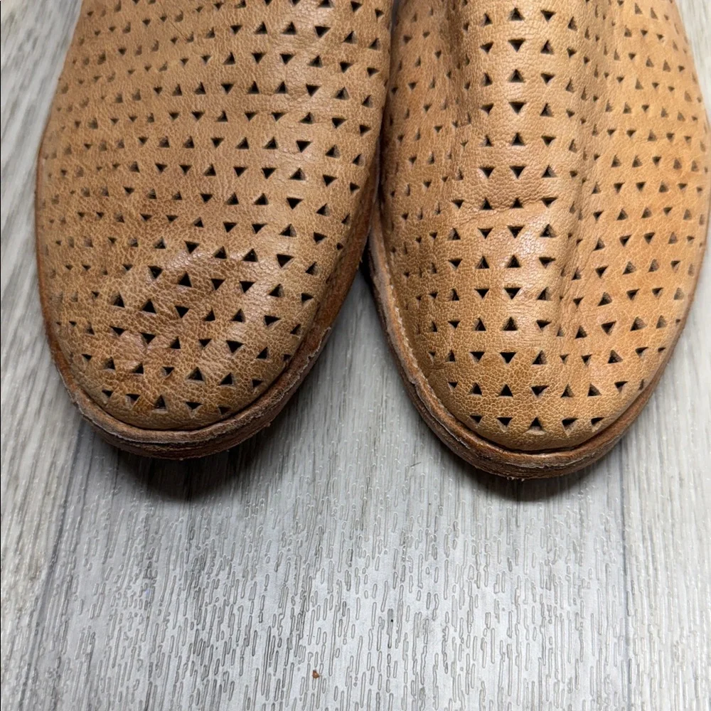 Trask Tan Perforated Leather Slip-On Loafer