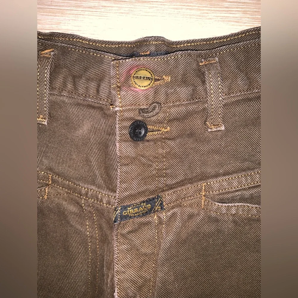 Vintage Marithe + Francois Girbaud Denim Shorts Brown 90s Hiphop Baggy Size: 28