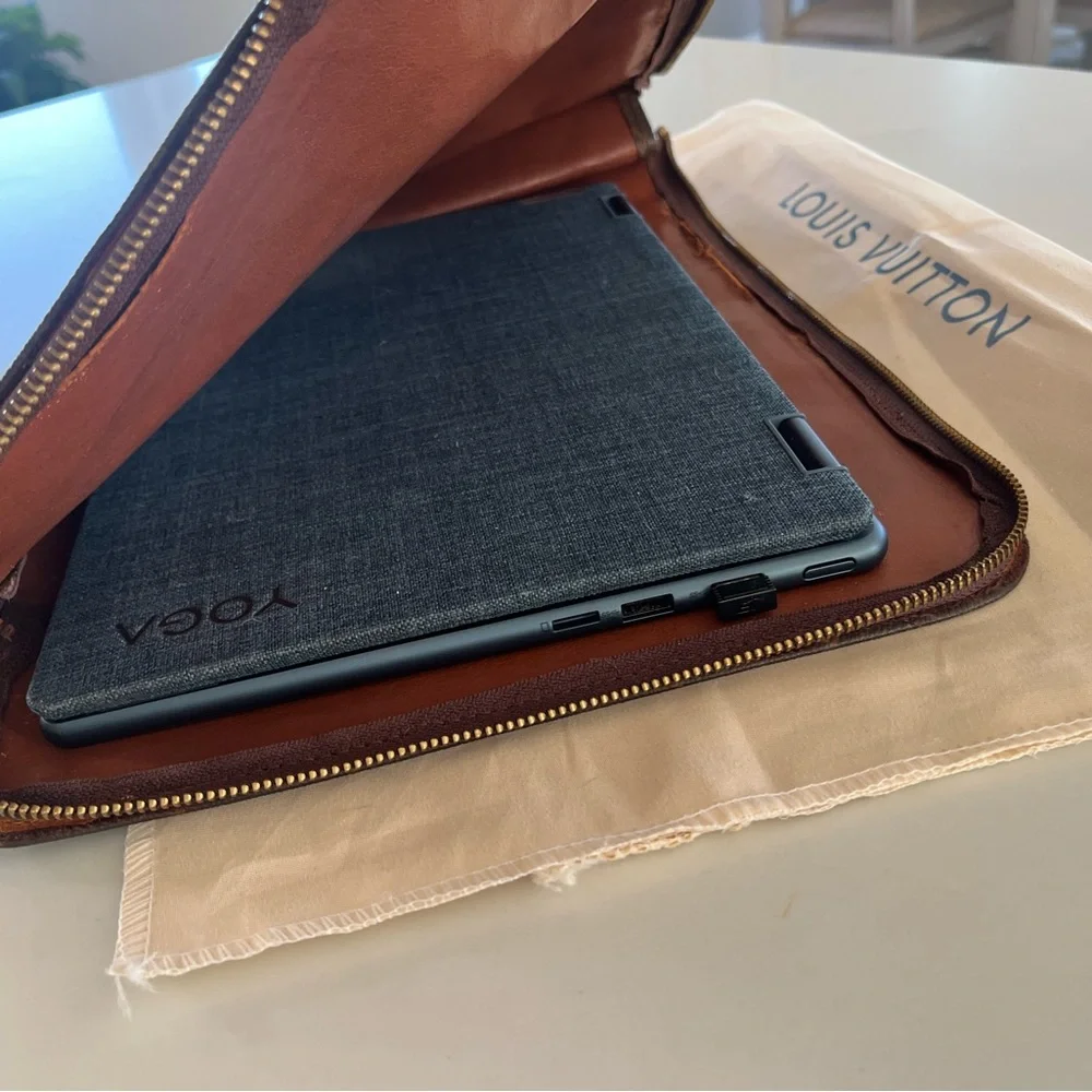 Louis Vuitton Laptop Sleeve Pouch Vintage 1982 Monogram Poche Document Portfolio