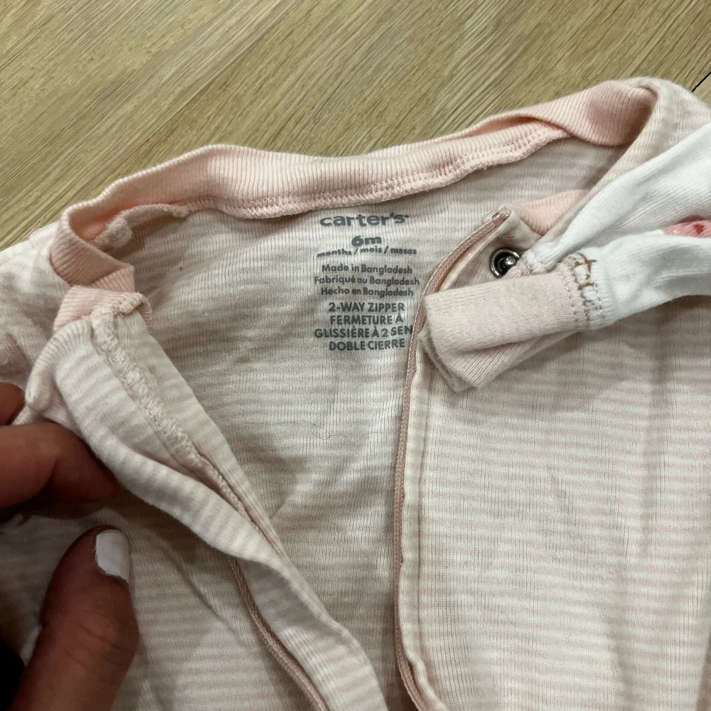Carter's fabric knit white