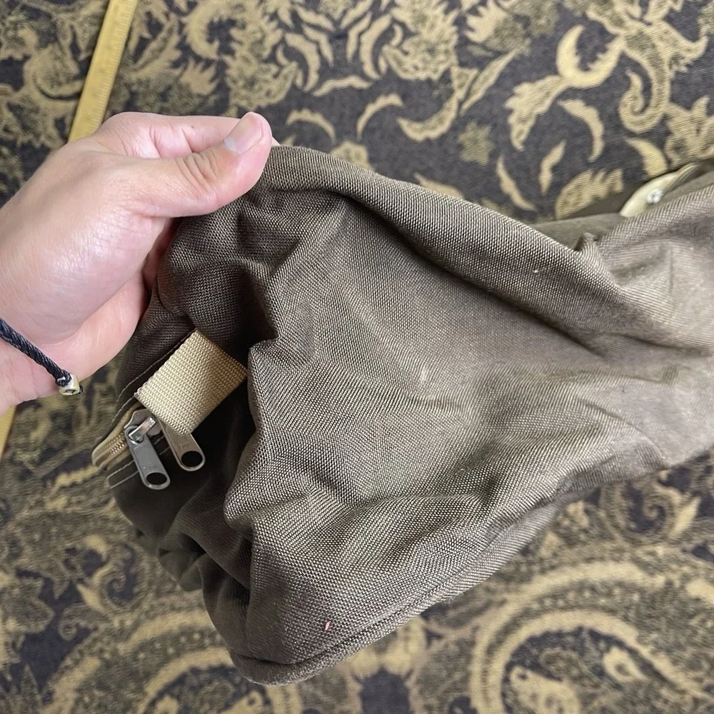 Vtg RDI Runners Diversified Inc Ca Brown Zip Bag Carry