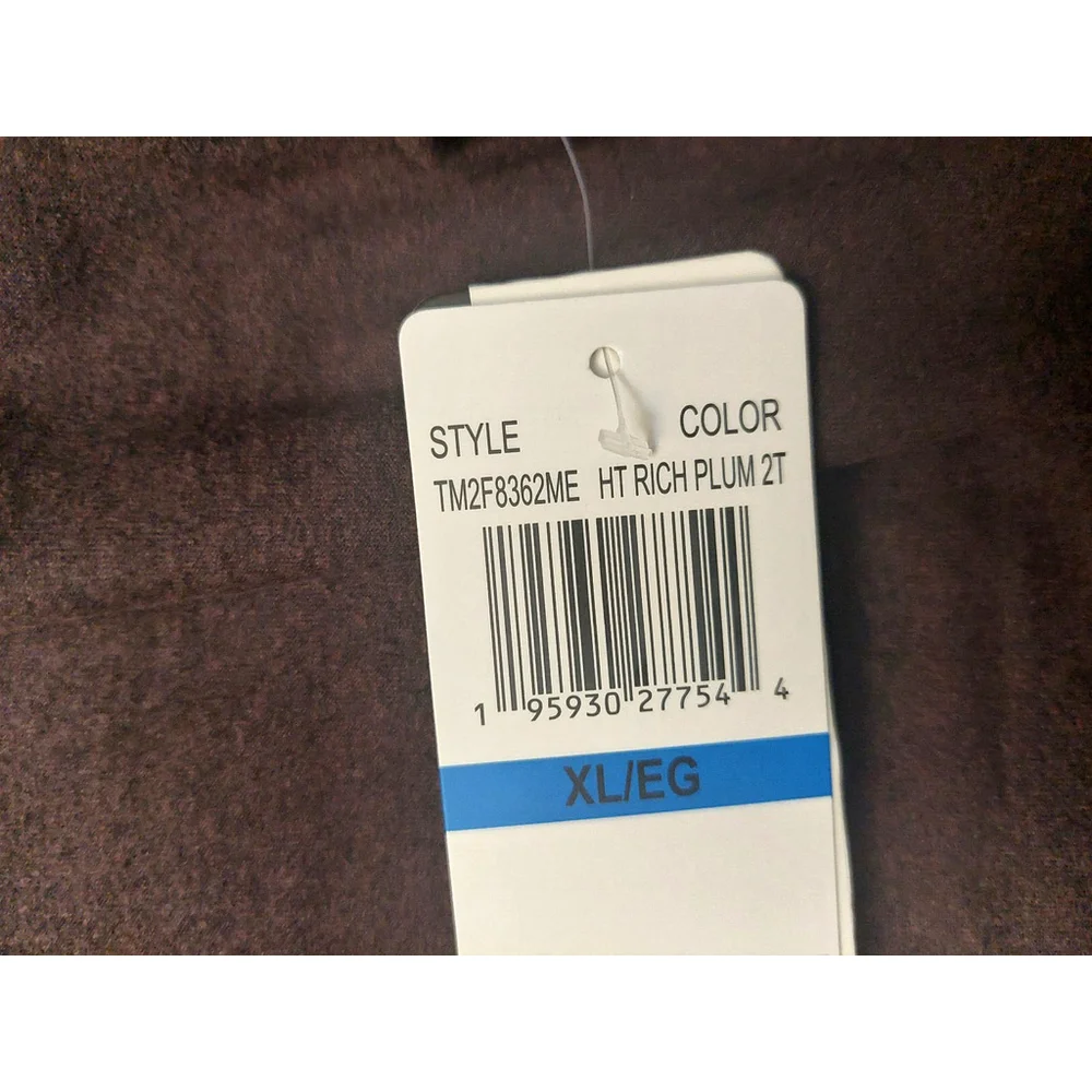 32 Degrees Mens Heat Raglan Sleeve Sleep Shirt Plum XL