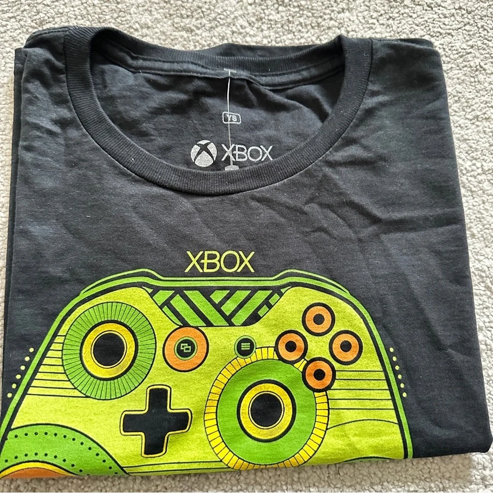 Ripple Junction Xbox Controller Tee - Black and Green Boys T Shirt