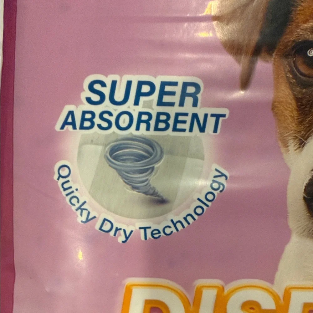 NWT Honeycare All-Absorb Disposable Dog Diapers-40 Count-Small (12”-20” waist)