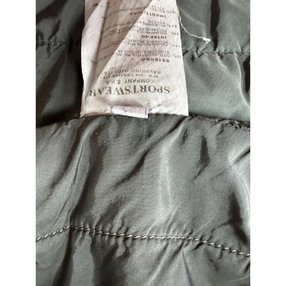 C.P. Company Men's 52 L Field Jacket Brown Italy Quilted Lined Utility Chore