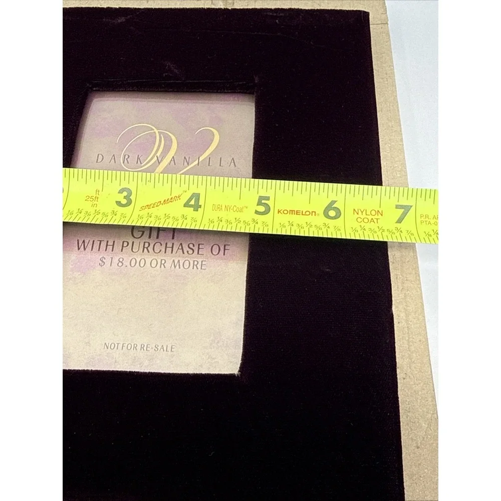 Vtg Coty Red Velvet Photo Frame 3x5