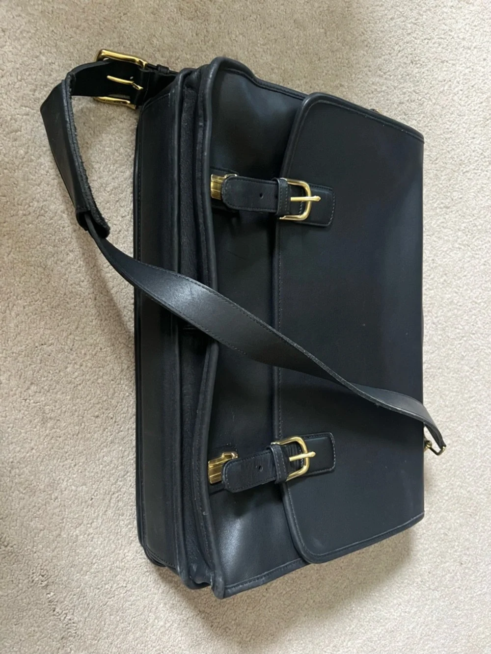 Coach sleek black