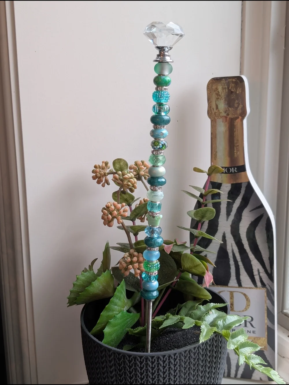 Beaded Fairy Wand/Plant/Garden Stake