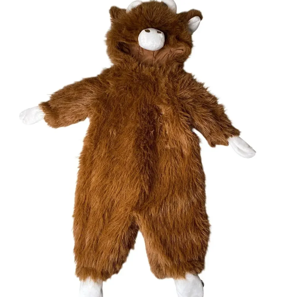 Pottery Barn Kids Costumes Highland Cow Brown Cow Size 6-12m EUC