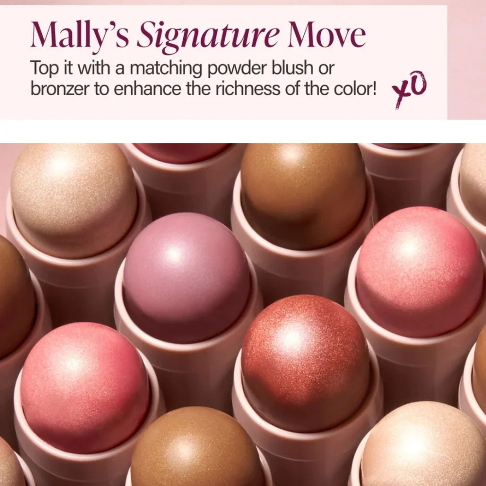 🌺Mally Oh So Rosy Cream Blush Shimmer, Shape Glow Plus Face Defining Stick