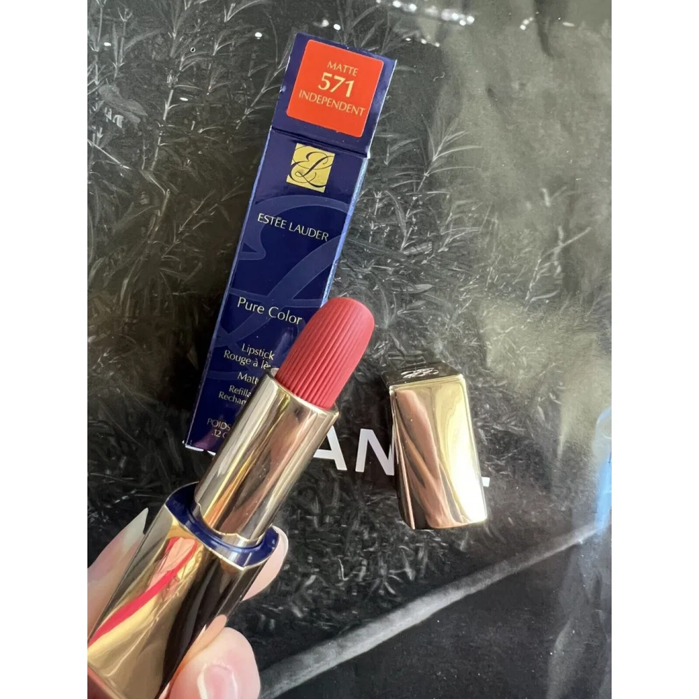 ESTEE LAUDER ~ Matte PURE COLOR LIPSTICK ~ # 571 INDEPENDENT ~ .12 OZ New
