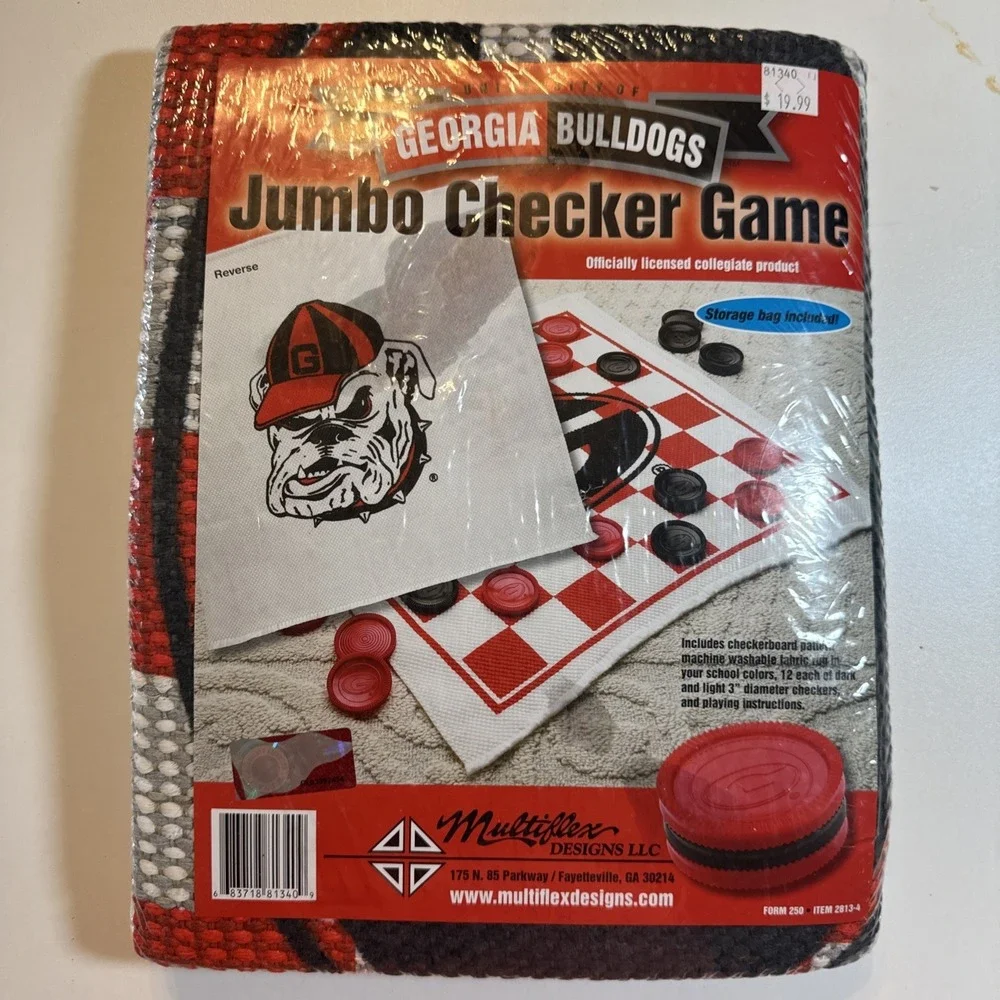 Georgia Bull Dog Jumbo Checkers SEC