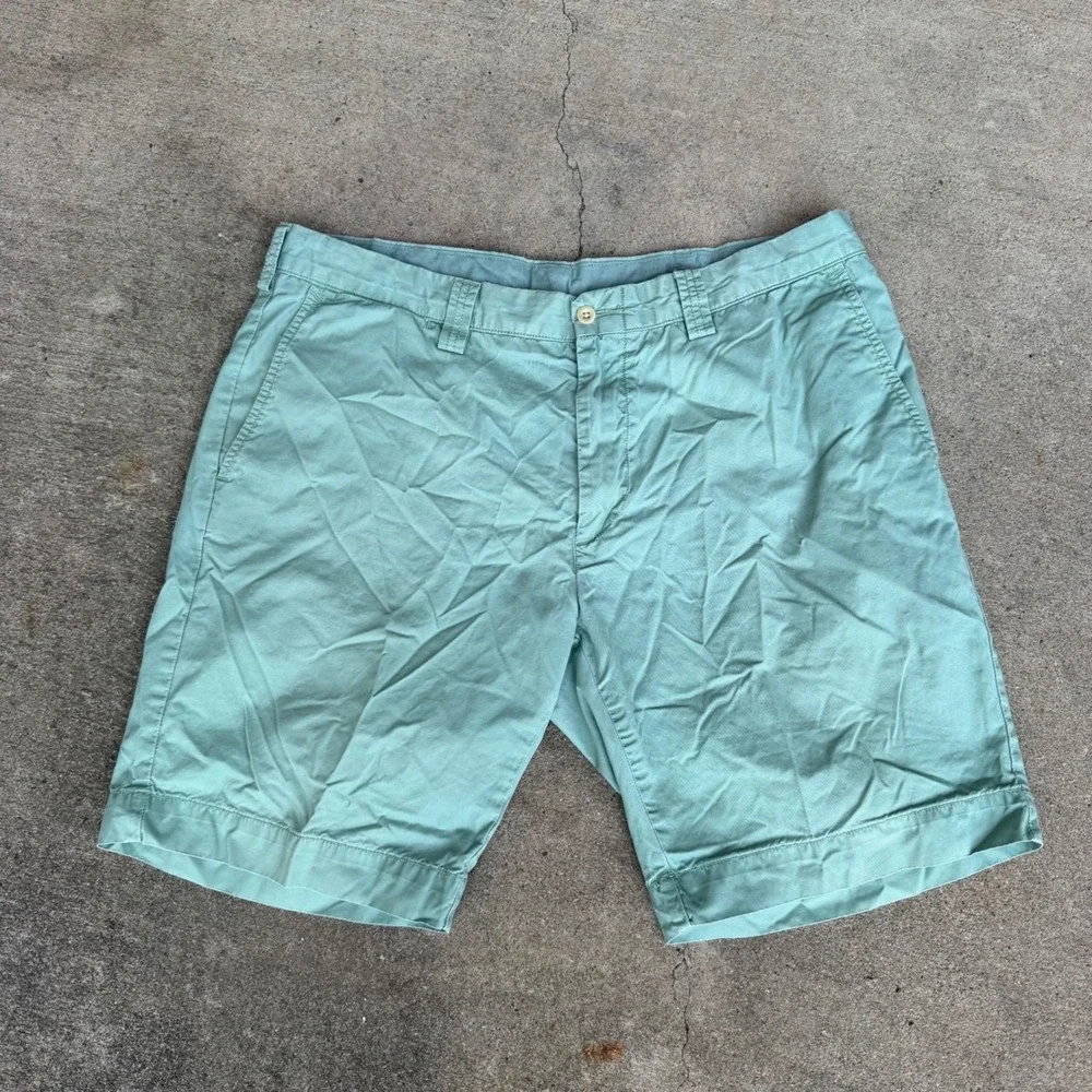 Polo Ralph Lauren Mens Mint Green Preppy Pima Cotton Chino Shorts Size 36