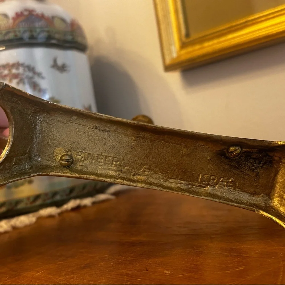 Vintage Wainberg 1970s Solid Brass 9 arm Menorah