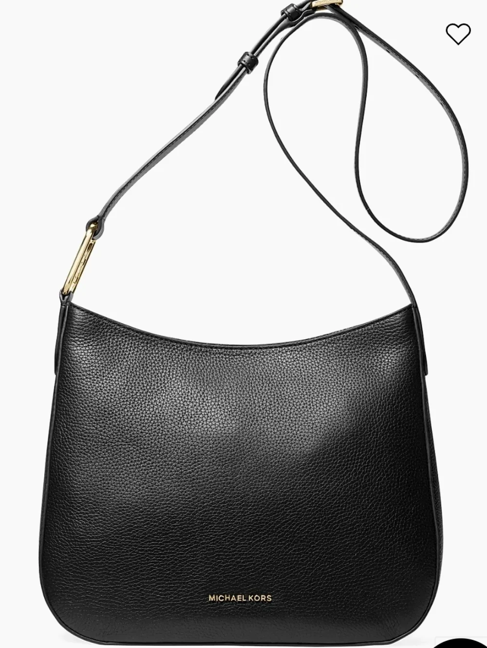Michael Kors Black Kensington Leather Shoulder Bag NWOT