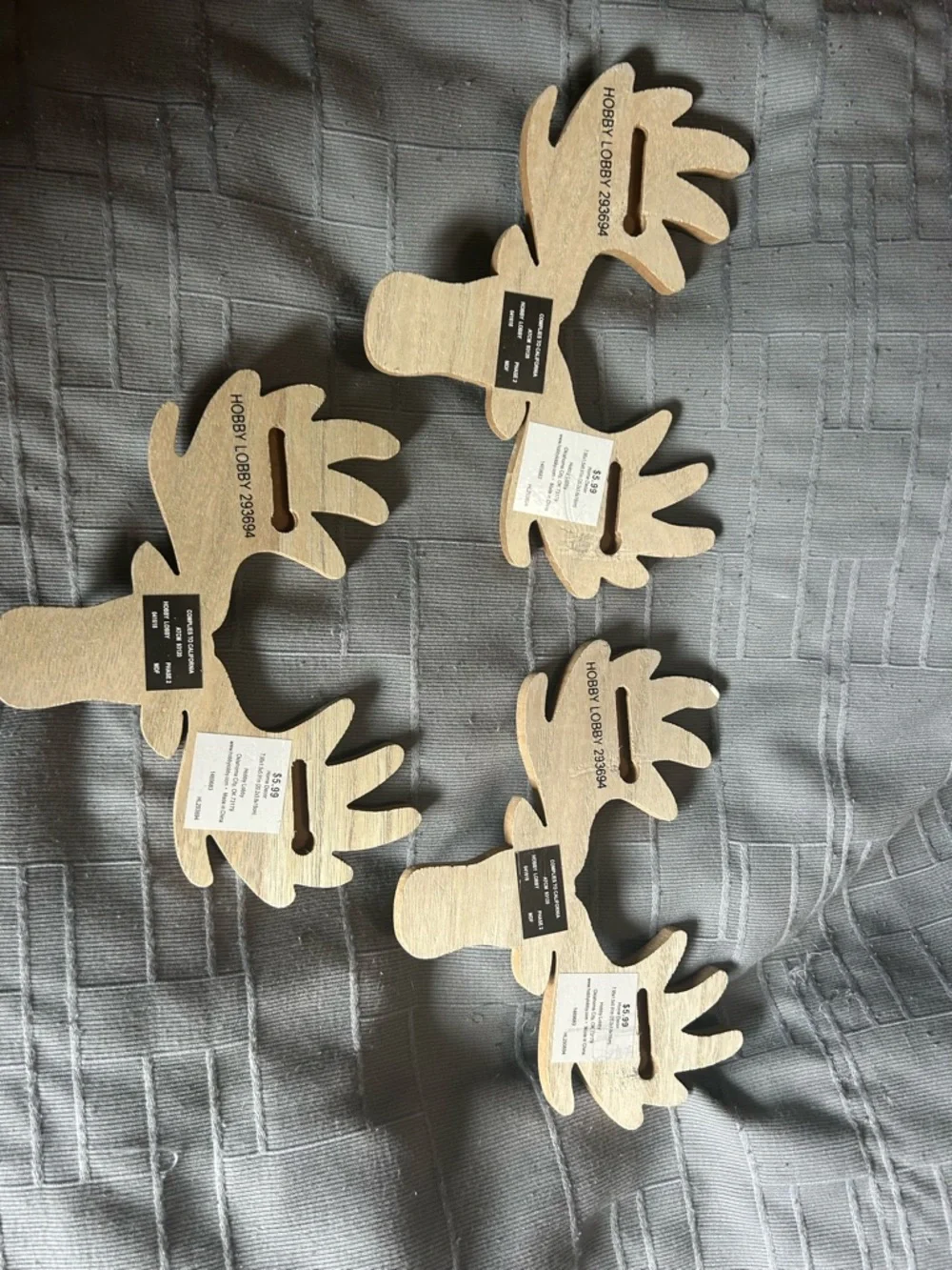 Hobby Lobby Brown Wooden Moose Head Wall Hooks