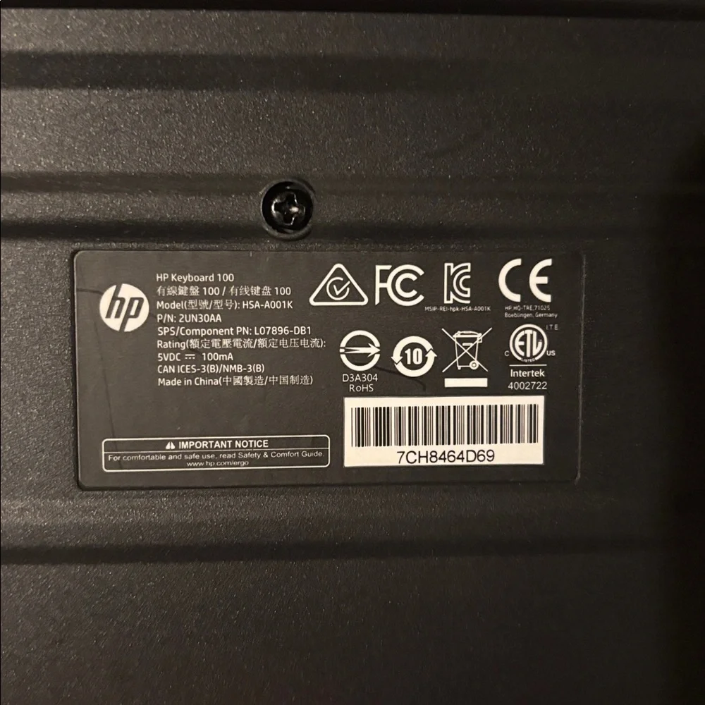 HP sleek black
