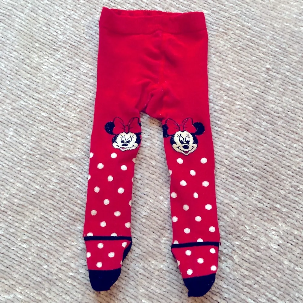 Disney Baby Minnie Mouse Tights Leggings Polka Dots, Ballet Shoes 0-9‎ months
