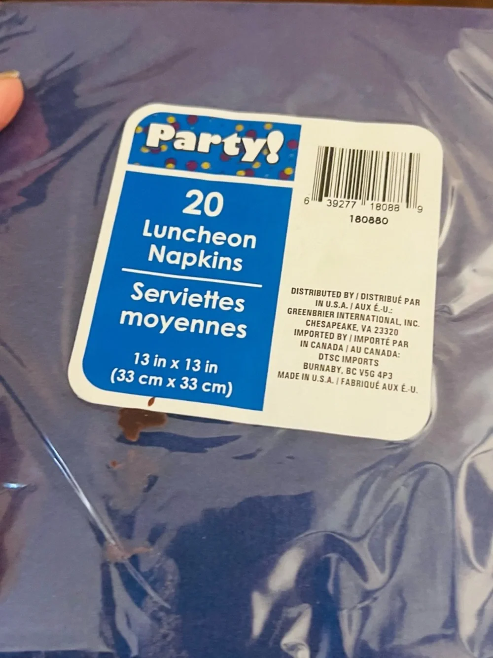 N/A blue luncheon