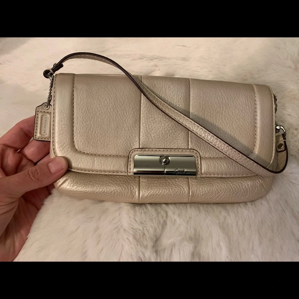 Coach leather shoulder