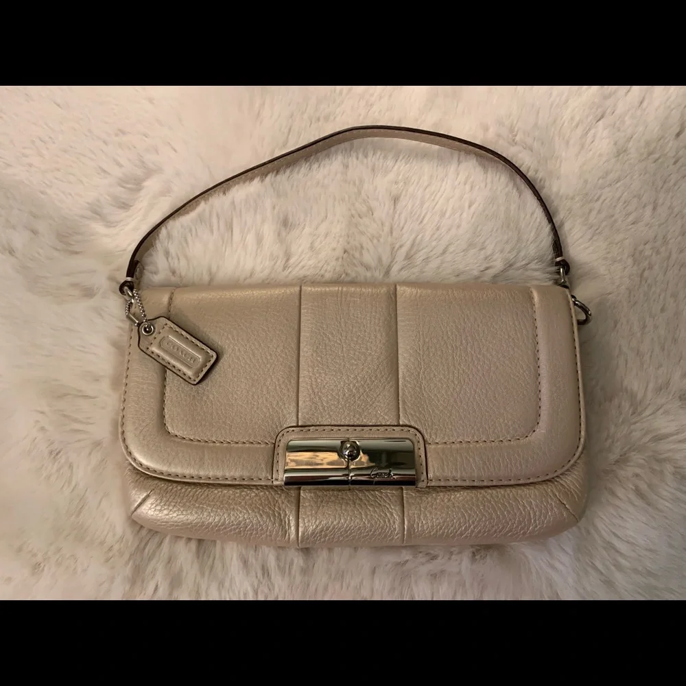 Coach leather shoulder