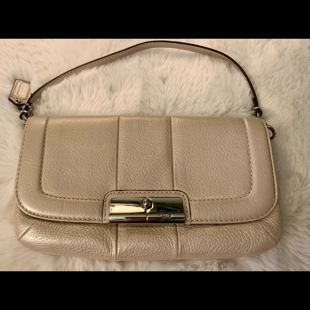 Coach leather shoulder