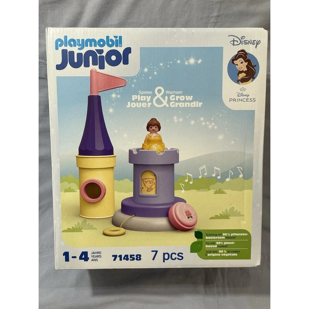 NEW Playmobil Junior Set #71458 - Disney Princess Belle's Play Tower with Sounds