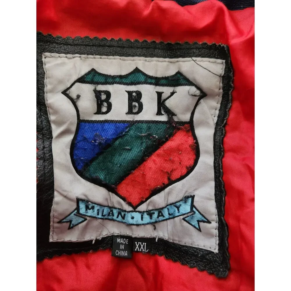 Vintage USA Leather Jacket Men's 2X