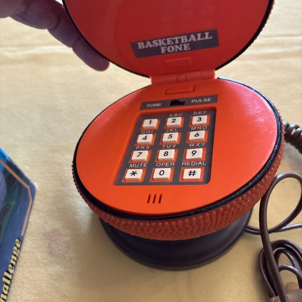 Basketball Sportsfone Telephone Used Still In Original Box Working