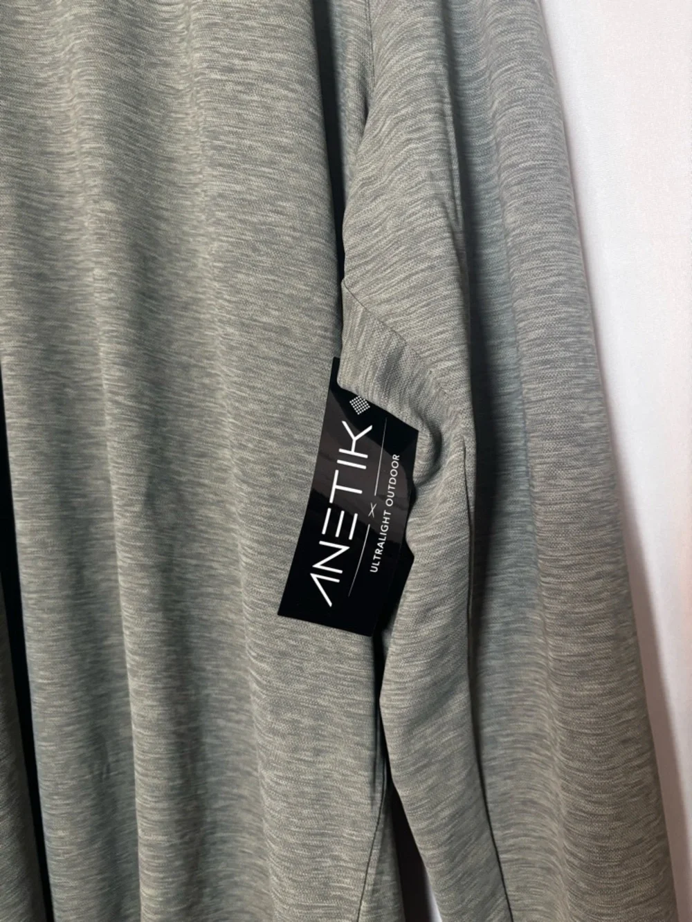 NWT Anetik Men’s Low Pro Tech L/S Quarter Zip Heather Green Sz XL