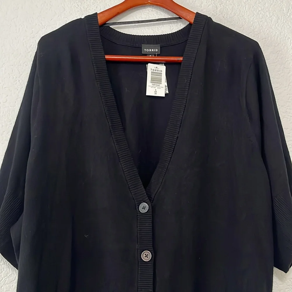 Torrid Black Shrug Crop Cardigan