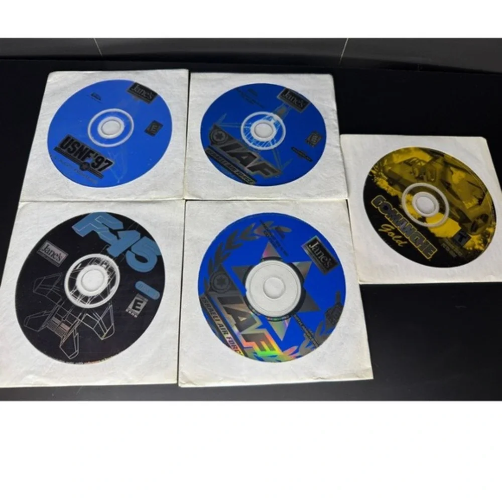 Vintage Lot of 5 Combat Flight‎ Simulation PC Games Jane's F-15 IAF USNF97 IAD