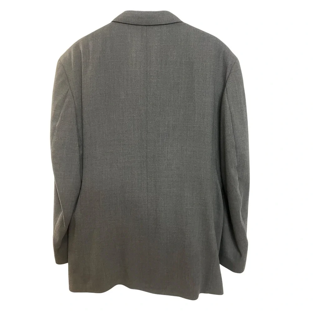 Oscar De La Renta Mens Suit‎ Wool 2 Piece 46XL 46x38 Double Breasted