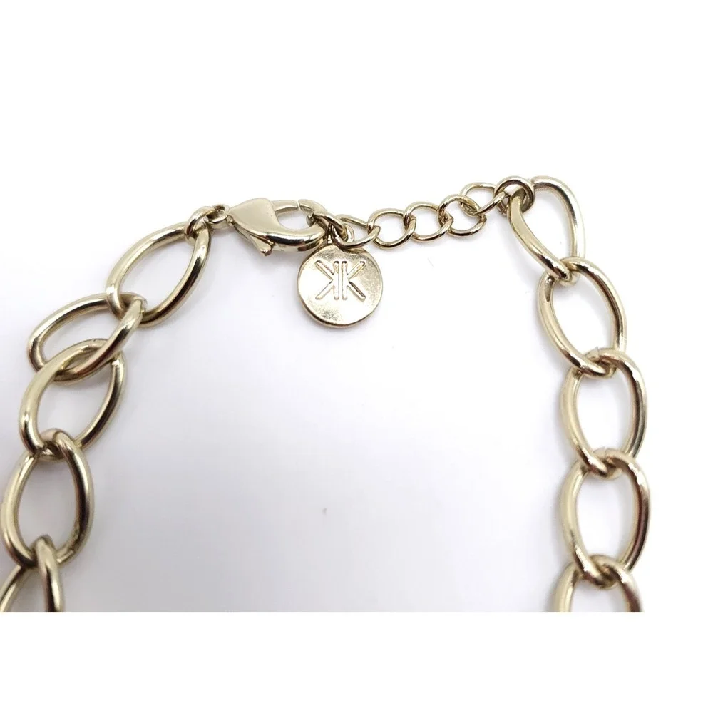 Kardashian Kollection Gold Charm Bracelet Heel Handbag Crystal